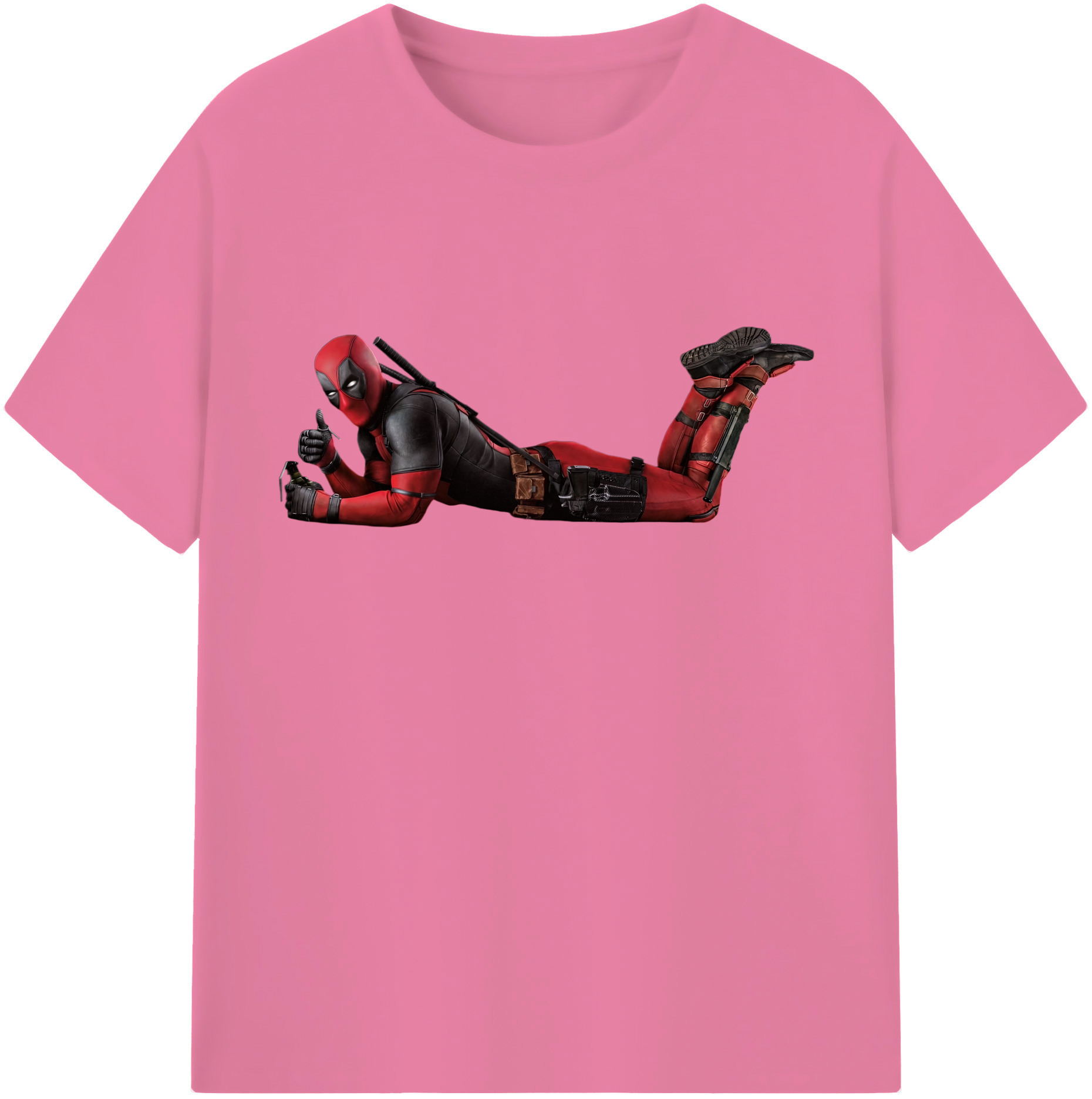 （画像用） Deadpool デッドプール 綿100％半袖Tシャツ（フロントプリント）